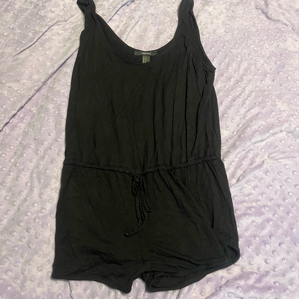 Forever 21 minimalist black romper